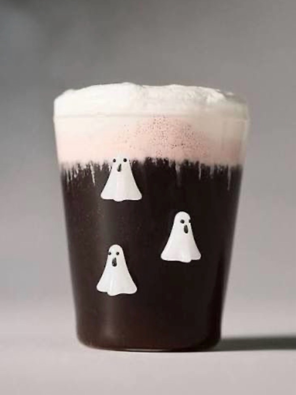 Anthropologie 3D Halloween Icon Juice Glass Ghost NIB